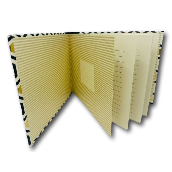 Hallmark Guest Book Geometric Gold Foil Multi Occasion Open House Party Memorial - Picture 2 of 4